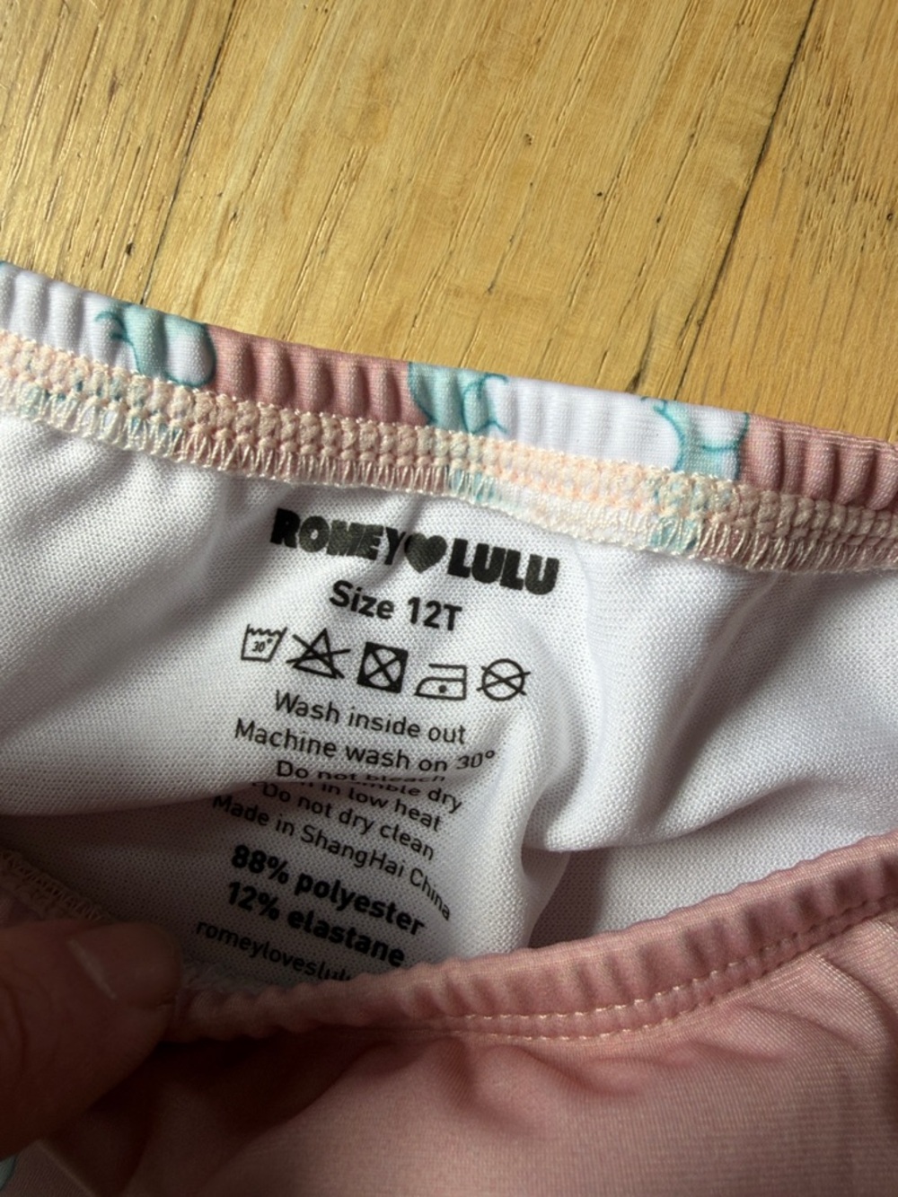 Girls Pink Rainbow Ruffle Bikini Set - Picture 2 of 2